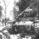 Замаскированный танк КВ-1 в лесной засаде на Ленинградском фронте Фото
