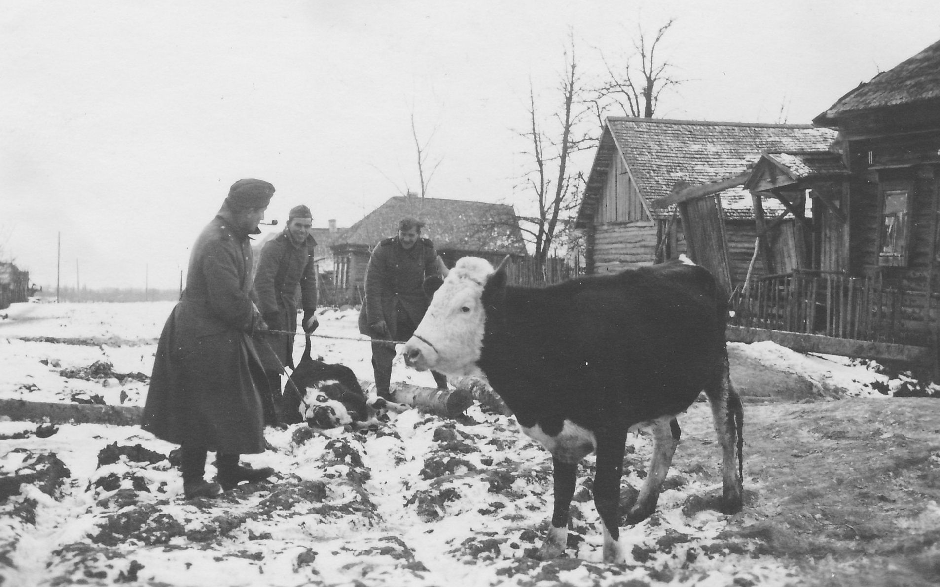 Немцы в деревне оккупация ВОВ