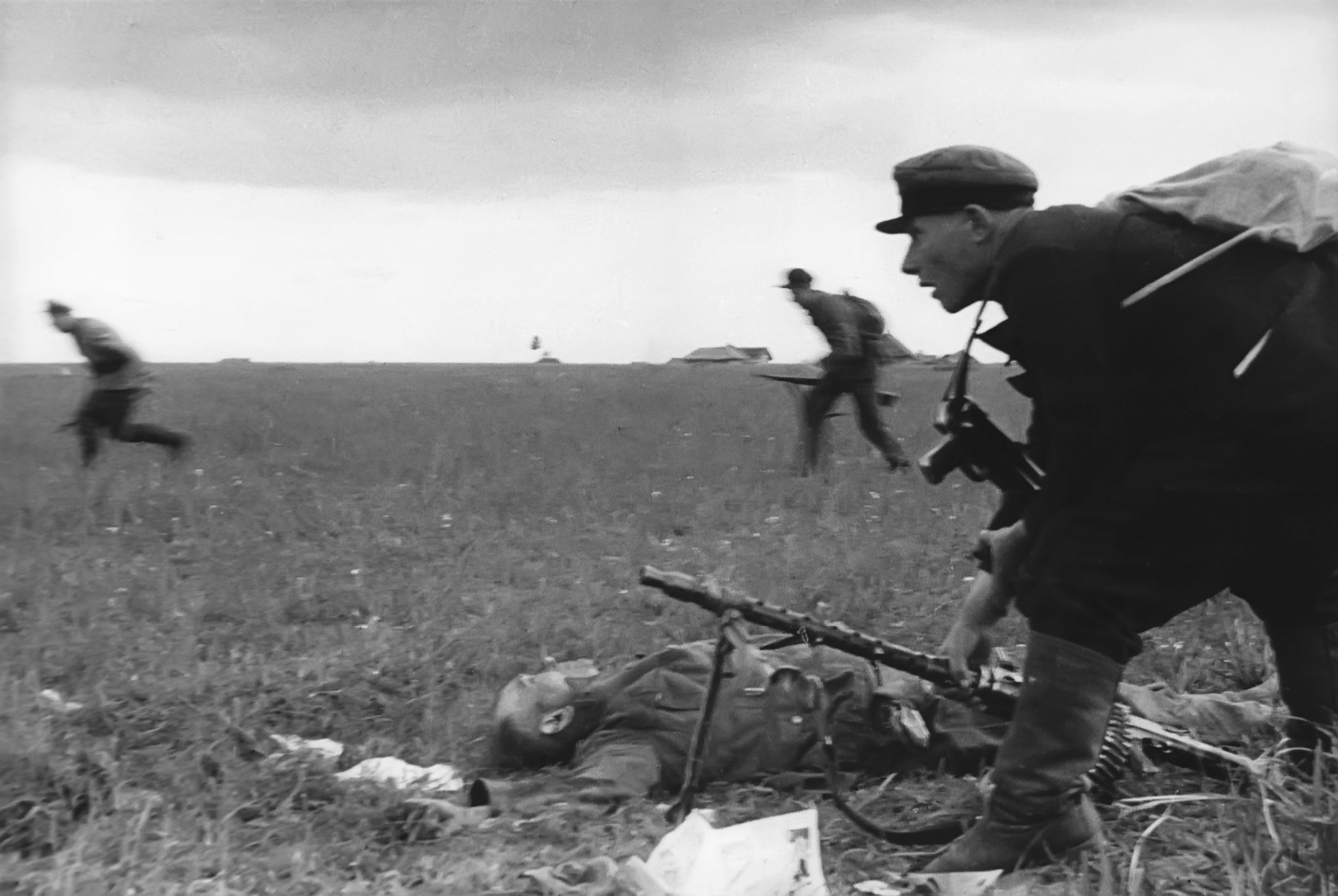 Нападение вов. Бой немцев с партизанами 1941.