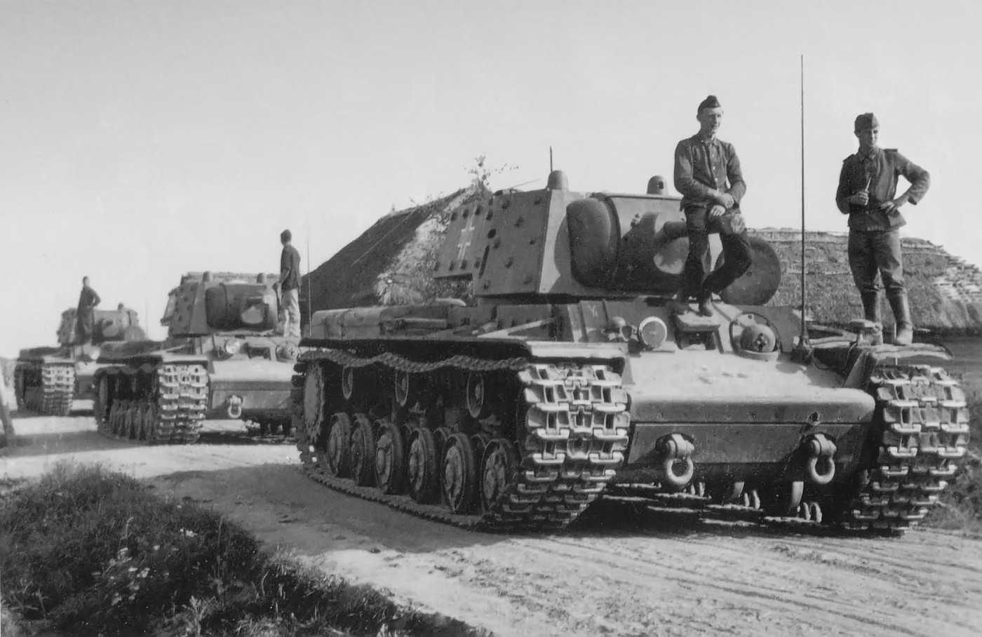 Немецкий трофейный танк кв 1