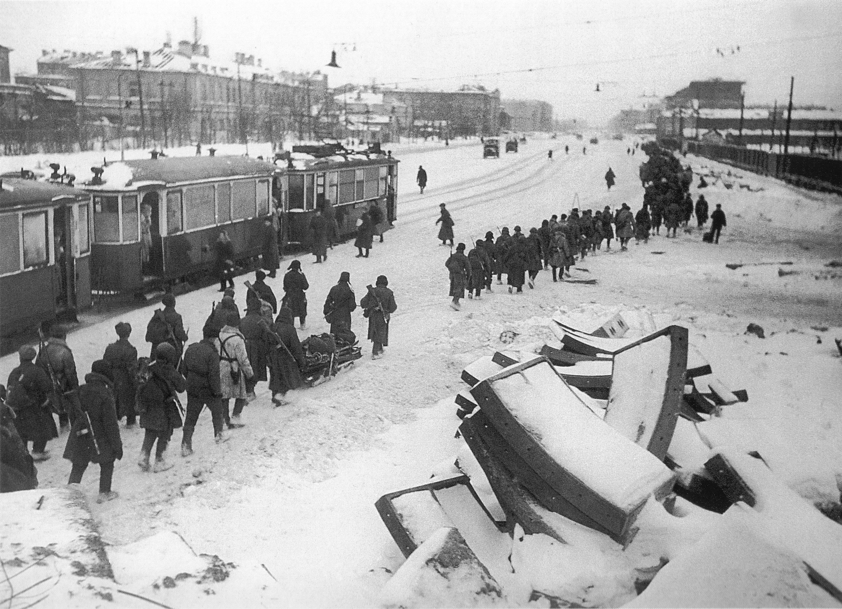 Блокада Ленинграда блокадный трамвай