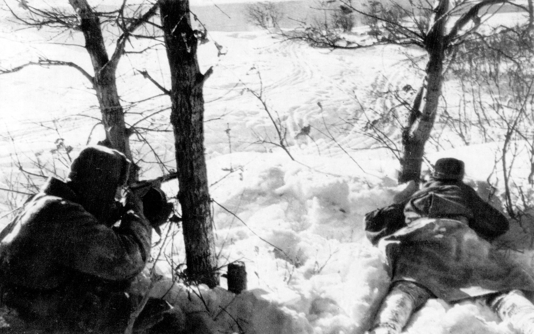 Советские солдаты зимой 1941
