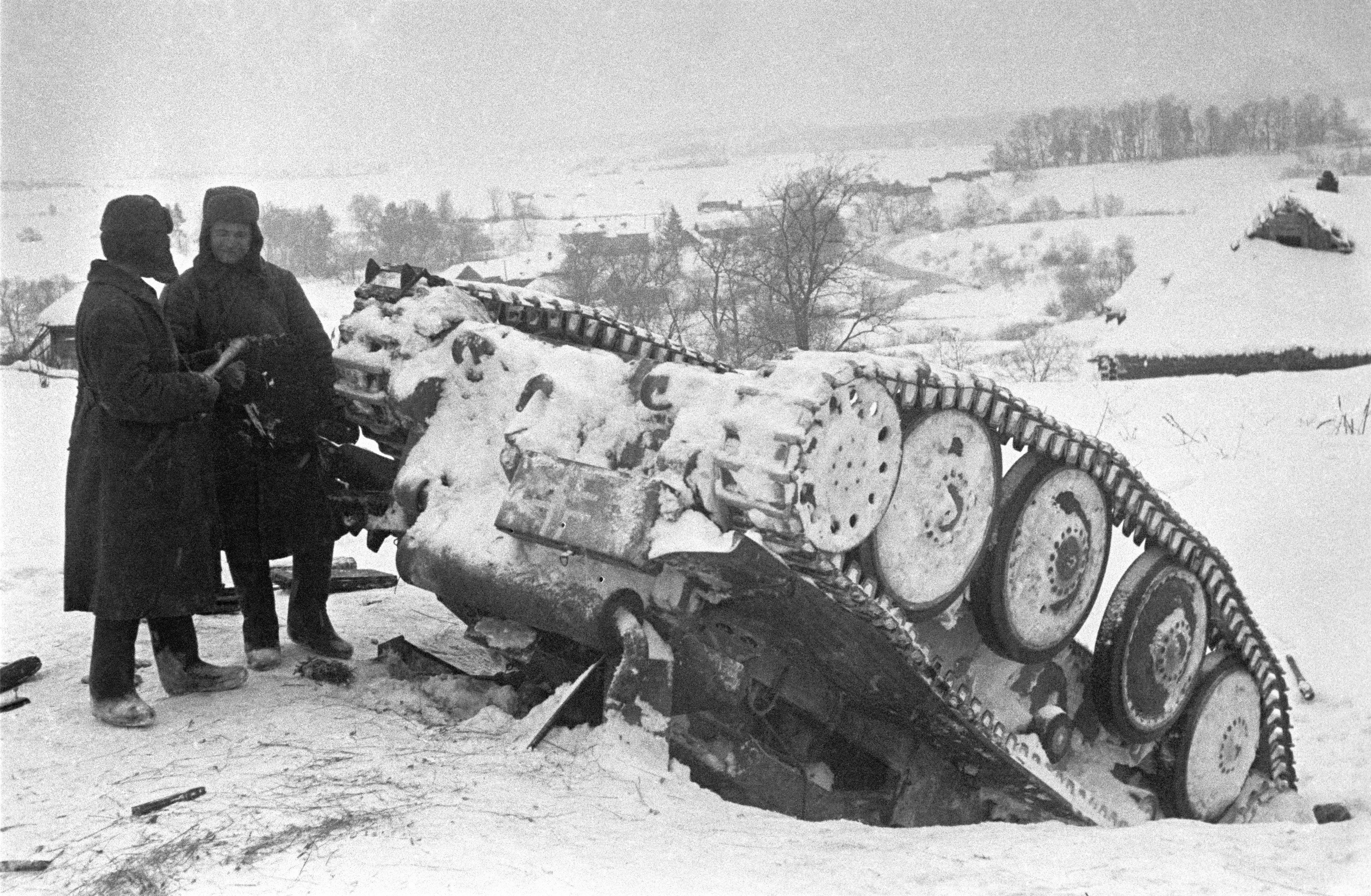 разбитые немецкие танки под москвой
