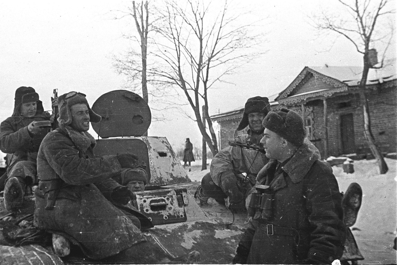 Солдаты РККА зима 1942