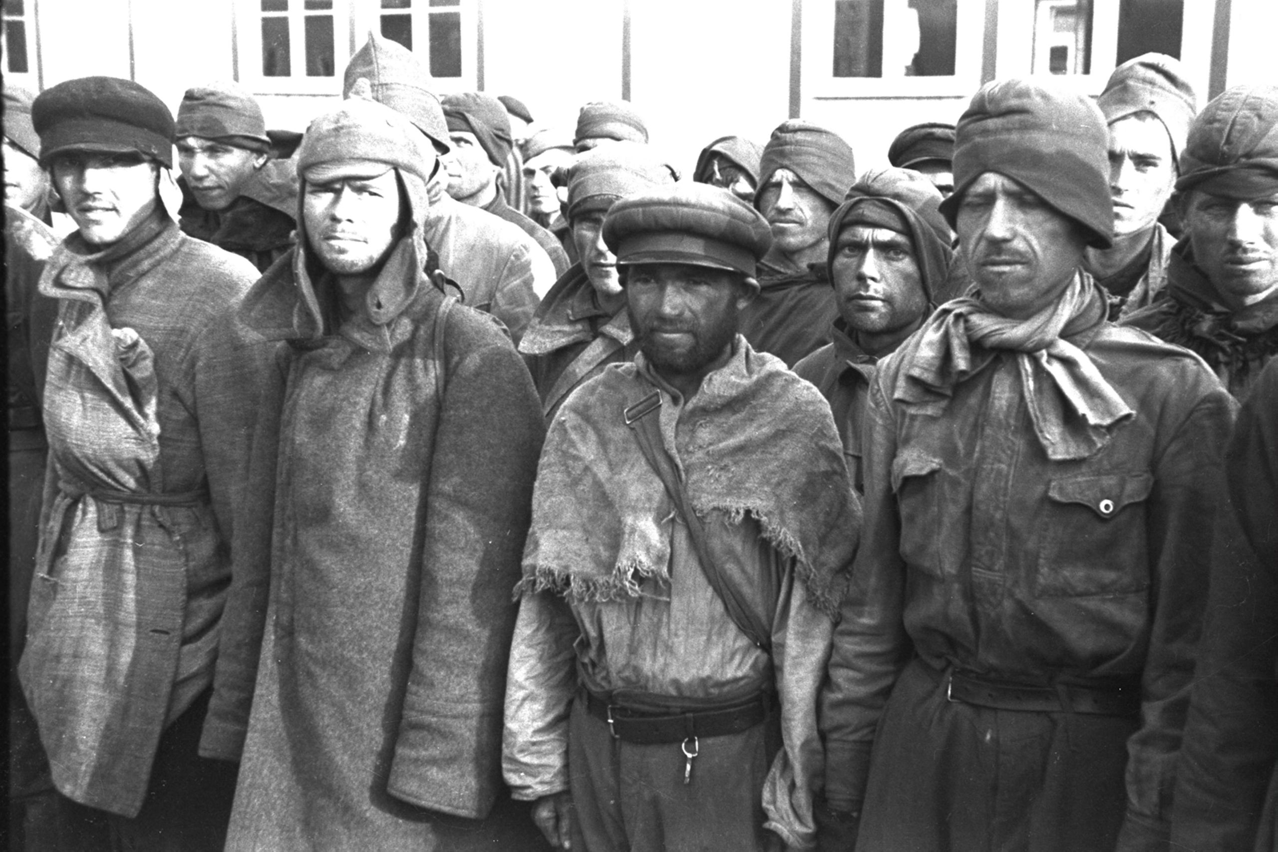 Советские военнопленные в концентрационном лагере Маутхаузен