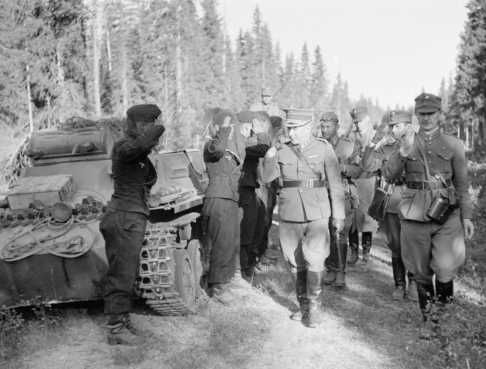 Первая оборона немецких войск. Фронт в Северной Карелии 1941. Финский 1941.