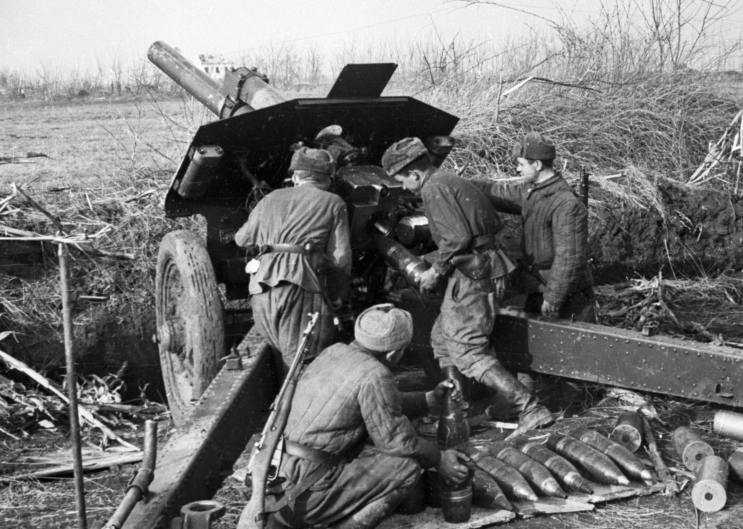 122-Мм гаубица м-30 Великая Отечественная война