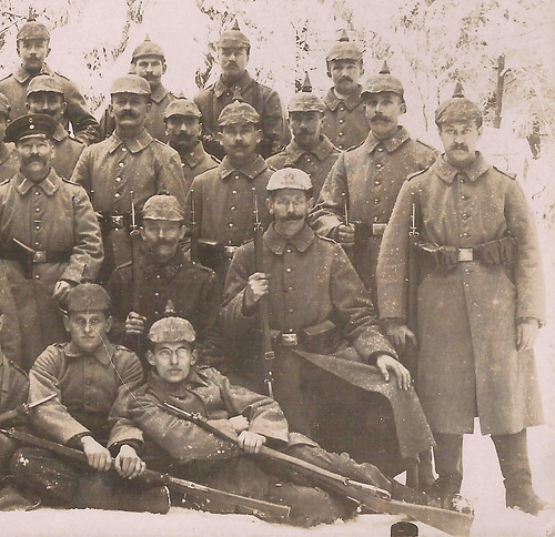  военнослужащие с русскими трофейными винтовками Мосина в годы ПМВ 16
