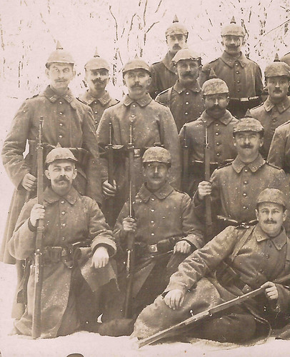  военнослужащие с русскими трофейными винтовками Мосина в годы ПМВ 17