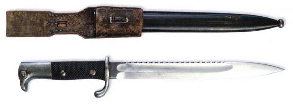 Штык немецкий короткий образца 1898 г. к винтовке Маузер Gewehr 98 (Германия) 01