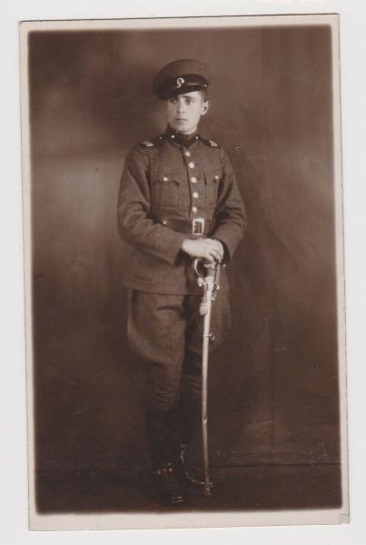 Bulgaria Military Officer in Uniform and Sword Portrait