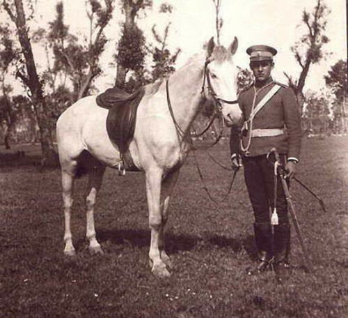 Болгарский офицер с офицерской саблей обр. 1905 года (04)