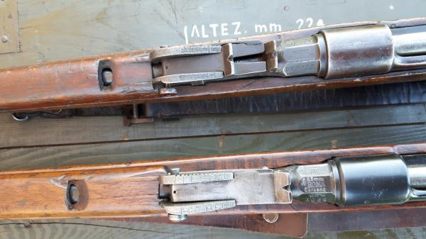  итальянских винтовки Каркано М1891 и переделочного карабина М1891 1924 в сравнении 01