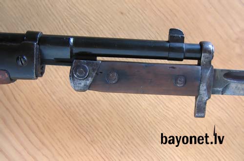  штык обр. 1938 года к тип 4, примкнутый к укороченной винтовке Каркано 05
