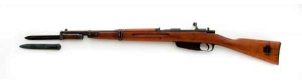  винтовка Каркано М1891 1938 с примкнутым штыком М1938 тип 2 04