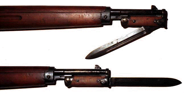  складной штык образца 1938 года на винтовке (05)