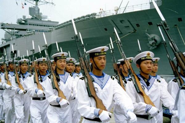 PLA Navy with Type 56 rifles in 2000
