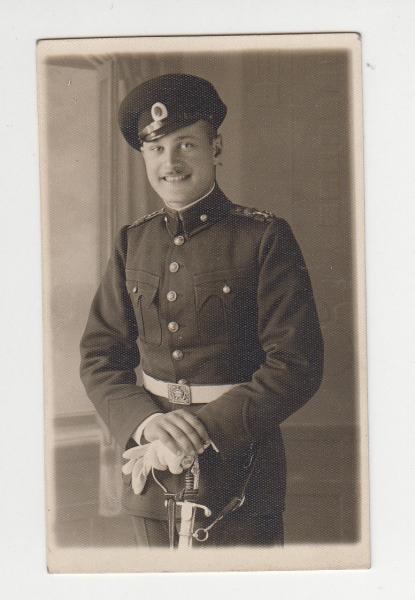 Bulgarian Officer with Sword Portrait Vintage 1930s (02)