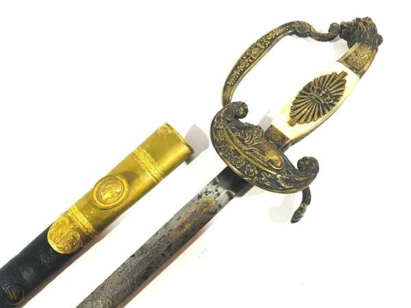 129 GERMAN BAVARIAN COURT SWORD GILD CA.1850 A. FRANK WURZBURG