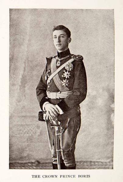 02 1913 Print Bulgaria Crown Prince Boris III Uniform Royal Sword Balkan War XEI7