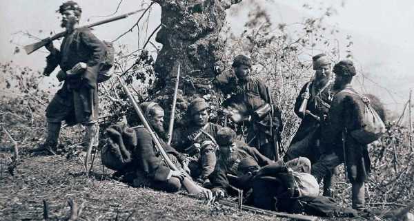  1 го Пластунского батальона с винтовками Бердана № 2 во время Русско турецкой войны 1877 1878 гг. 01