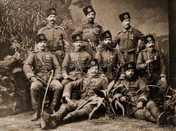 Група стражари от Княжество България, 1885 г.
