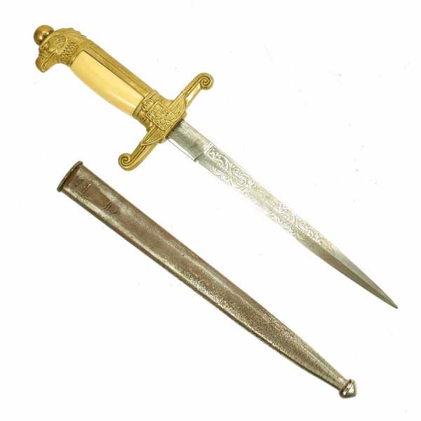 Royal Romanian Army Officer Dagger by F.W. Holler Solingen 01
