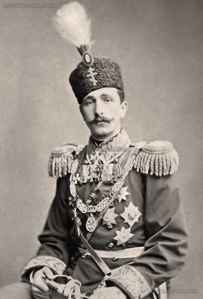  на Княз Александър I Батенберг скоро след пристигането му в България, около 1879 1881 г.