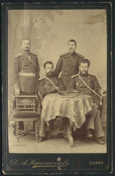  портрет болгарских офицеров. София, 1885 год (01)