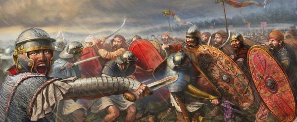 67 Фракийцы или дакийцы против римлян (рисунок) 02