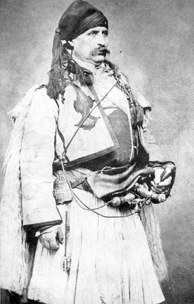 Болгарский борец с османским игом Ильо Воевода. Фото 1867 года, Белград