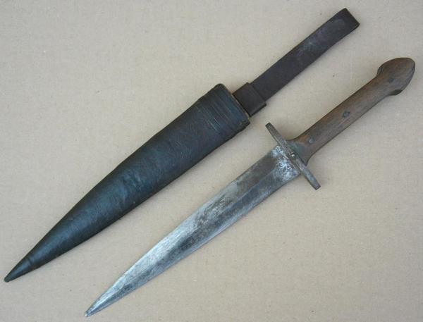 02 Bulgarian Combat Storm trench knife bayonet. Model dates back from 1916