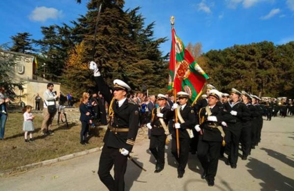 The remembrance of the Battle of Varna 575 years later was with a ritual performed by the Bulgarian Navy