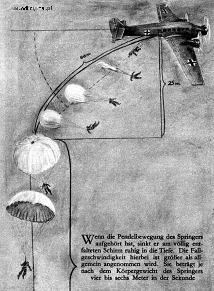  сброса парашютиста с самолёта Юнкерс Ju 52 (01)