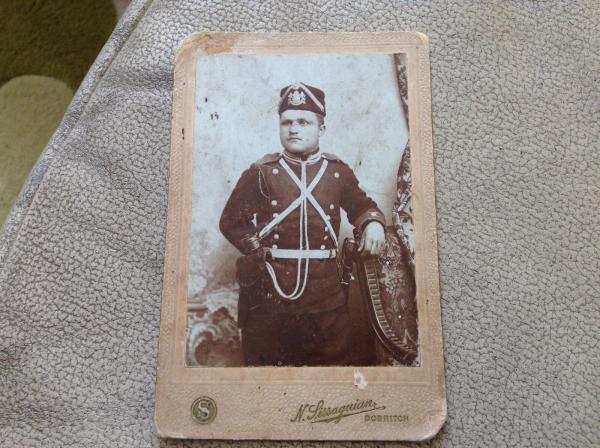 03 RR Rare early Bulgarian Russian Princely military photo cavalry soldier 1890 е годы