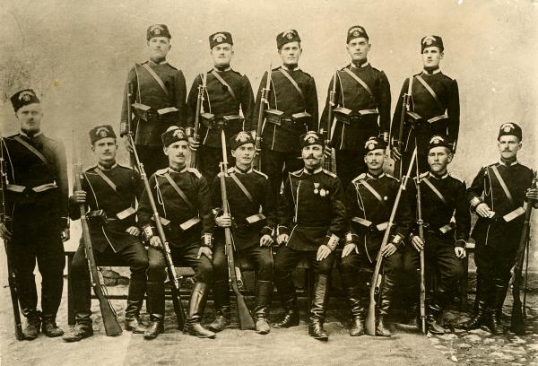 Bulgarian soldiers during the Balkan Wars, 1912–13