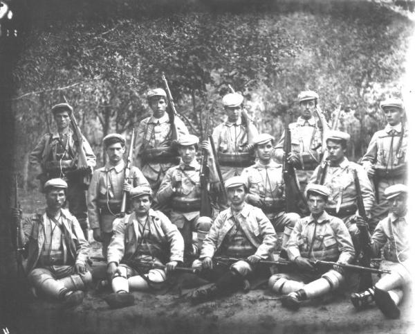 Cheta of IMARO bulgarian revolutionaries Atanas Dachev and Vasil Pachedzhiev
