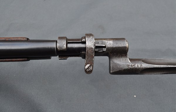 7,62 мм русская драгунская винтовка обр. 1891 1910 года с примкнутым штыком 06