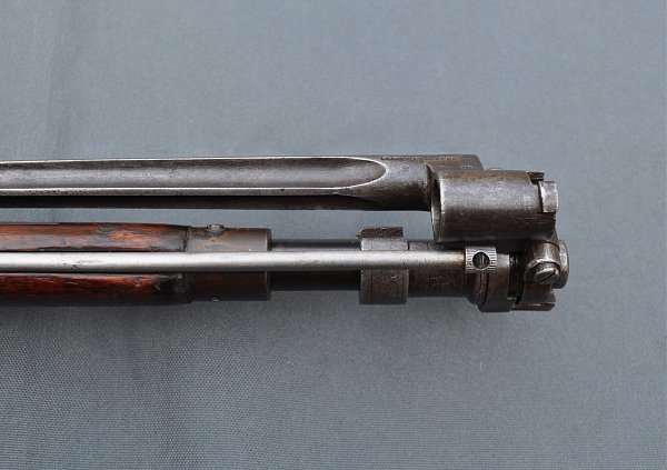 7,62 мм русская драгунская винтовка обр. 1891 1910 года с примкнутым штыком 04
