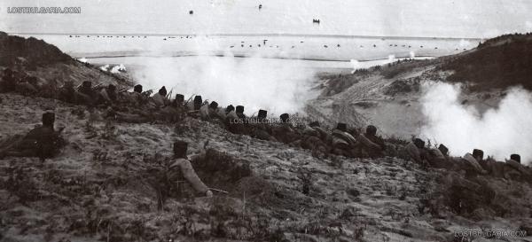  при Булаир на брега на Мраморно море, позициите на българската войска. Февраль 1913 года