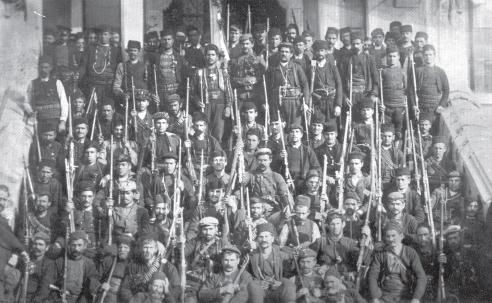  рота македонского ополчения под руководством Христо Чернопеева, которая участвовала в Первой Балканской войне
