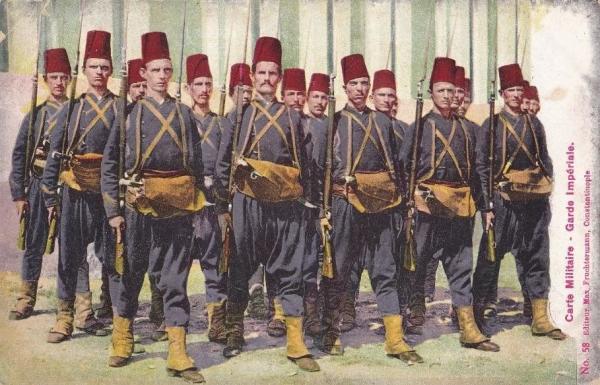  солдаты с винтовками Пибоди (возможно с Мартини Маузер). Балканская война 01