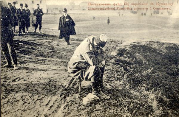  подполковник Фуад Бей, захваченный в плен в Куманово (битва при Куманово, 23–24 октября 1912 г.)