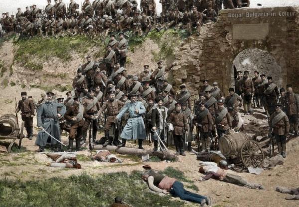  военнослужащие после победы над турками в сражении Первой балканской войны (1912 1913 гг.) 02