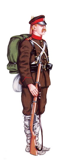  солдат с винтовкой Манлихера обр. 1888 года. ПМВ 01