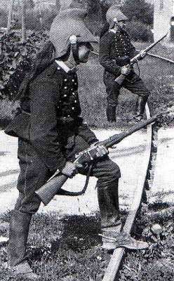  драгуны с кавалерийскими карабинами Бертье обр. 1890 года