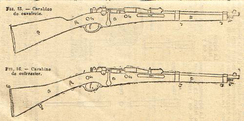  и кирасирский карабины Бертье обр. 1890 года 01