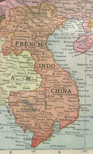  Индокитай в 1913 году