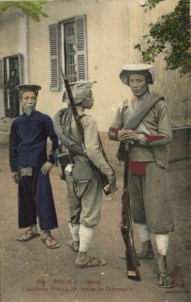  стрелки из Индокитая с винтовками Бертье обр. 1902 года 02