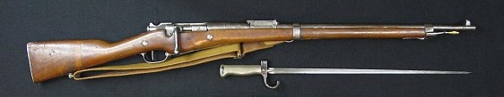 винтовка Бертье обр. 1902 года и длинный штык к ней 11
